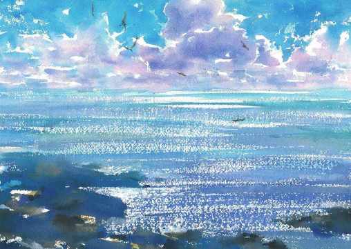 《老人與海》插圖